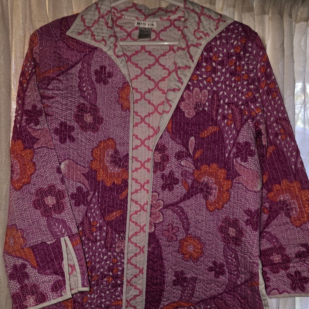 Vibrant Purple and Orange Blazer with Modern Flair